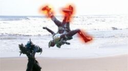 仮面ライダーギャレンのバーニングディバイドって斬新なライダーキックだと思う